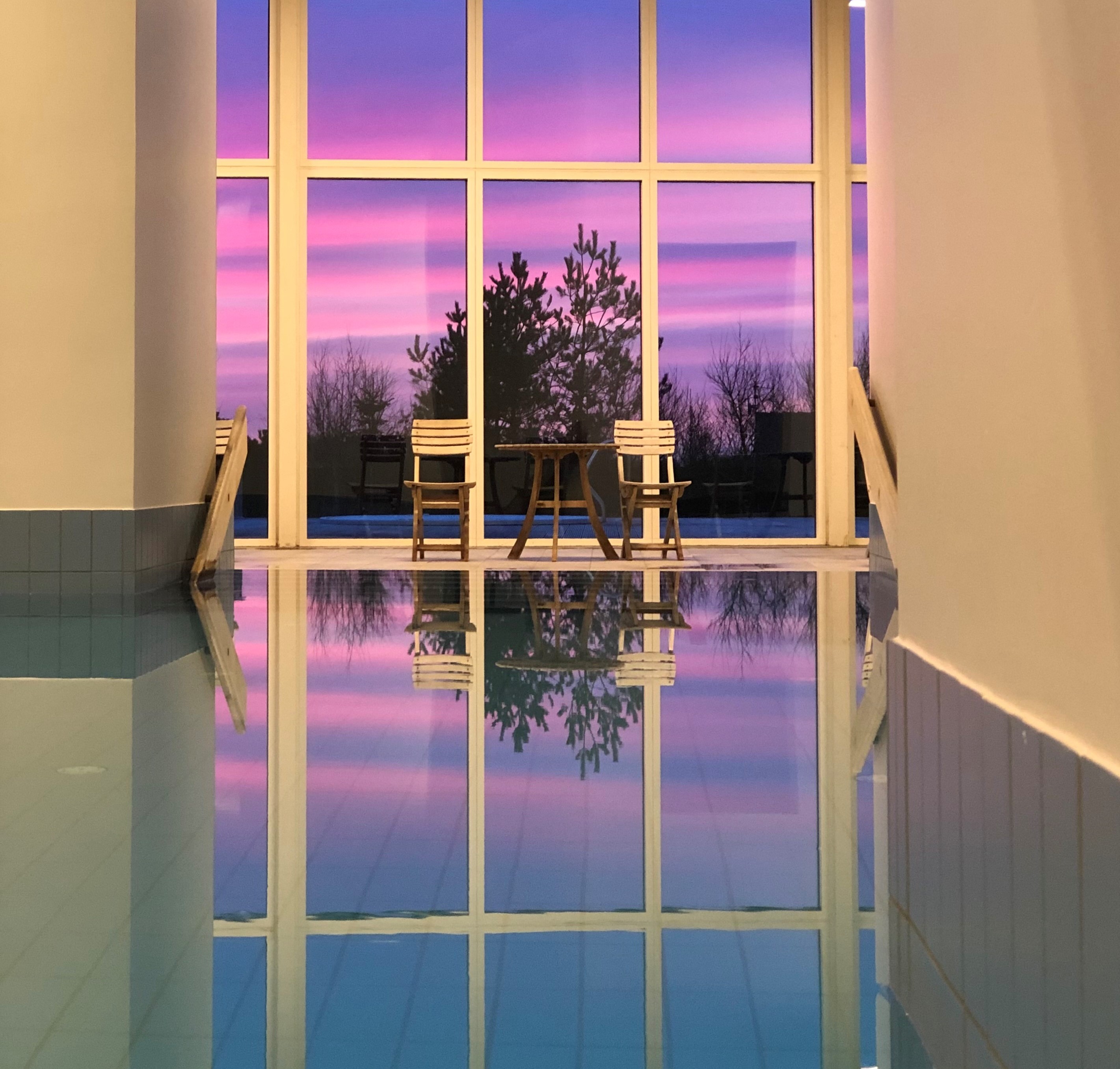 Læsø Kur - det store bad i aftenlys